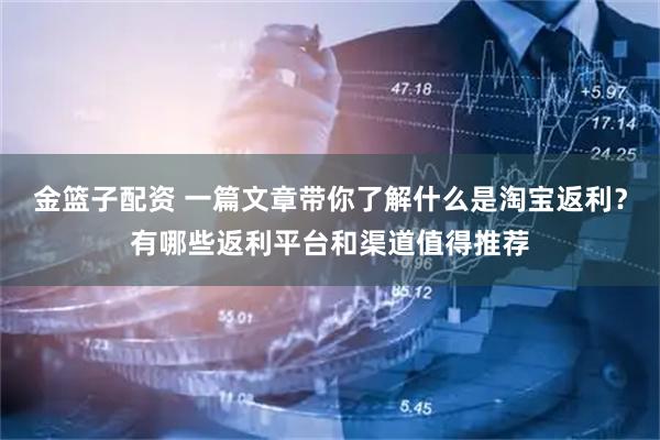 金篮子配资 一篇文章带你了解什么是淘宝返利？有哪些返利平台和渠道值得推荐